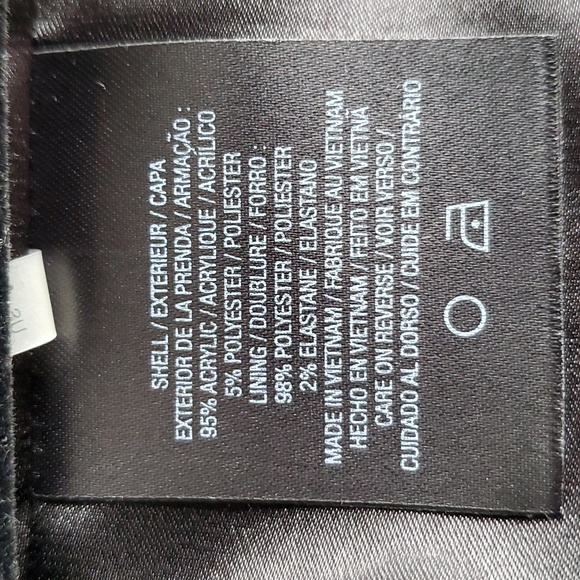 T Tahari - Jacket with leather trimming and black/white weave embroidery. - Picture 5 of 8